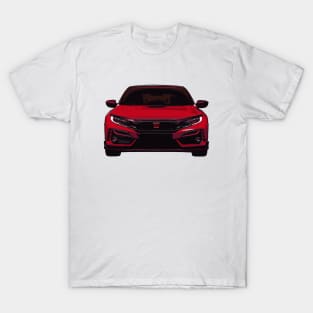 Red Civic Type R Illustration T-Shirt